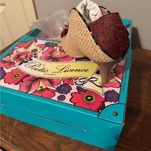 Poetic License Beige and Burgundy Heels